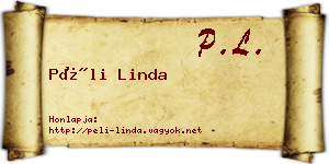 Péli Linda névjegykártya